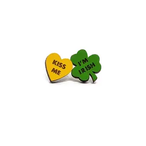 Kiss Me I'm Irish Earrings - Irish Design with Elegant Finish, Perfect for Any Occasion
