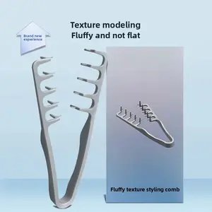 Fluffy Korean texture styling comb, root-lifting comb, comb to cover men's bangs, flat head hair styling comb, part line comb