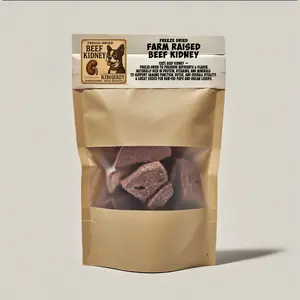 Beef Kidney Freeze Dried Dog Treats Farm Raised 100% All Natural Single Ingredient