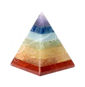 PYRAMID - CHAKRA NATURAL STONES 1-1.25" (PC)