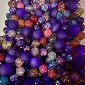 Galaxy Beads, Decorative Craft Beads for DIY Jewelry Making, Handmade Accessory Supplies