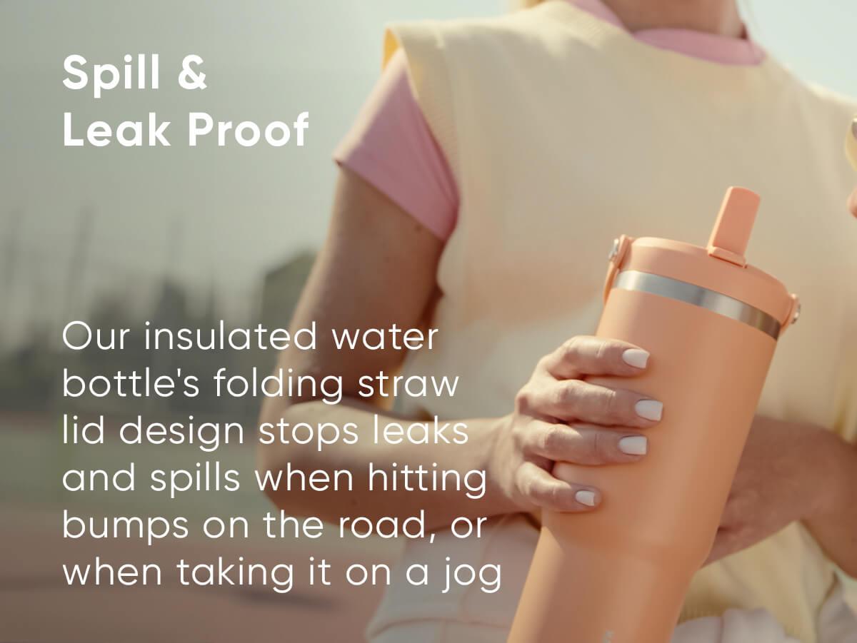 Nomad 40 oz Tumbler with Handle and Sip Lid, Leakproof Tumbler, Tumbler Lid Straw, Double Insulated Tumblers Stainless Steel