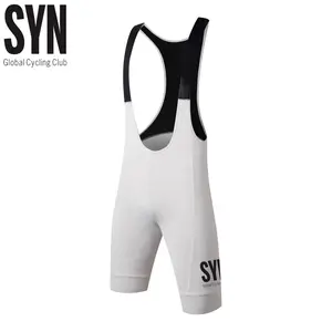 SYN white Men's Cycling Bib Shorts Top Quality Bicycle Shorts 6 Hours Padded Pro Team MTB Road Tights Bicycle Riding Bib Shorts