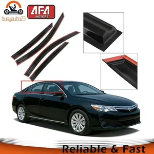 FOR 2018-2022 HONDA ACCORD CLIP-ON BLACK TRIM WINDOW VISOR RAIN GUARD DEFLECTOR