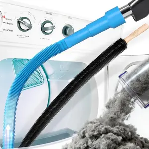 2 PCS Dryer Vent Cleaner Kit – Universal Vacuum Lint Brush & Hose Attachment for Deep Dryer Vent Cleaning