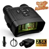 High Powered Night Vision Binoculars with Night Vision Technology - 2000 mAh Battery, 7-Level Infrared, 6X Digital Zoom, Camera Digital, Hunting Gear, Camping Accessories, Men's Stuff, Gifts Adults (Hunting, Wildlife Observation)