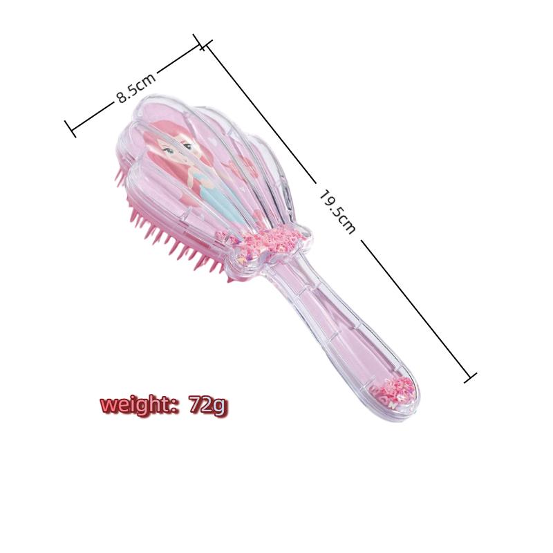 Soft Bristle Mermaid Brush – Painless Detangling + Soothing Scalp Massage