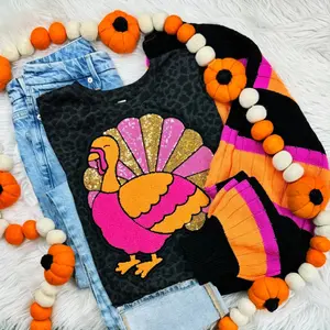 Pink Sequin Turkey Patch