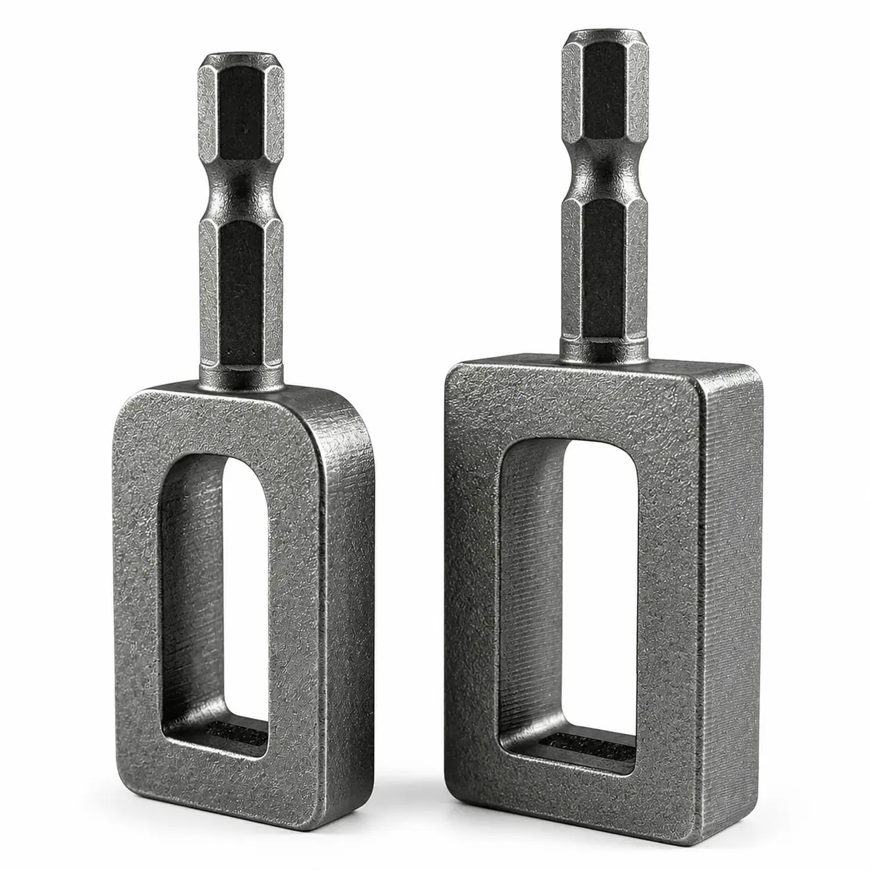 2-Pack Wire Twister Tool for Drill, #9 + #11 Iron Wire Twisting Attachment with 1/4" Hex Shank, Heavy Duty Alloy Steel Wire Knotter for Fence Repair, Rebar Tying and Construction