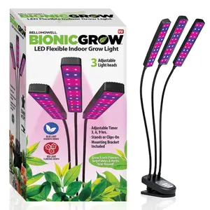 Bionic Grow Light - 2, 3 and 4-Head Adjustable Full Spectrum LED Grow Lamps with Timer Bionic Grow Light - 2, 3 and 4-Head Adjustable Full Spectrum LED Grow Lamps with Timer