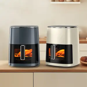 12-in-1 Air Fryer - 6 Quart Multifunctional Oven with Viewable Window, Large Capacity Electric Fryer, Touch Control for Air Frying, Roasting, Reheating, Dehydrating, Baking, Steaming, Made with Safe, Nontoxic Materials for Easy Cleaning