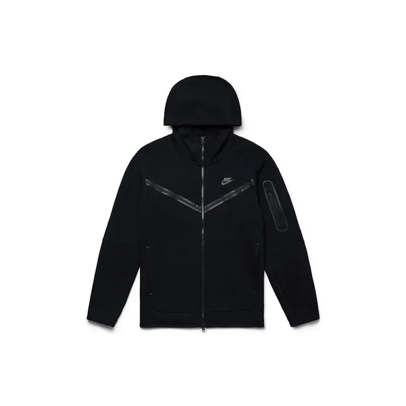 Nike Men's Sportswear Tech Fleece Full-Zip Hoodie Black, from StockX