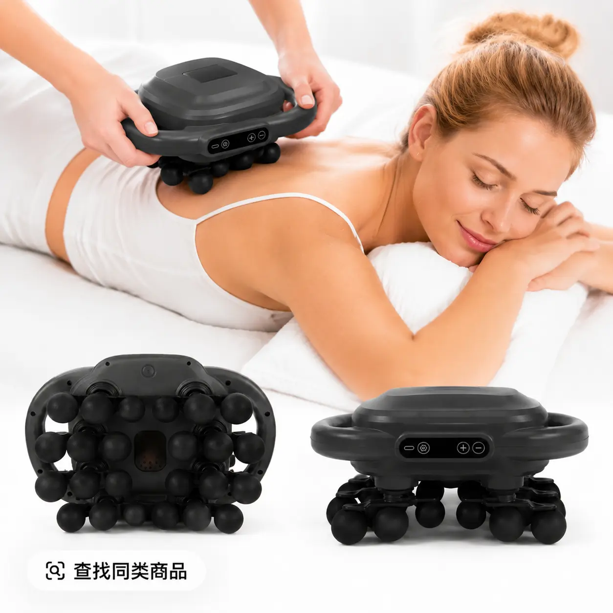 【24-Head Massager】Cordless Deep Tissue Massage Gun with 24 Heads – Full Body Muscle Therapy Device-Adjustable Percussion Massage Gun for Pain & Tension Relief. Portable Cordless Design Perfect for Daily Relaxation, Recovery & Full Body Use.