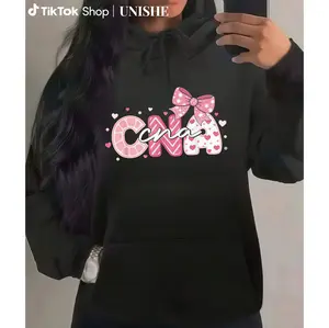 CNA Week Casual Hoodie Unisex – Nursing Stethoscope & Cute Bow Print