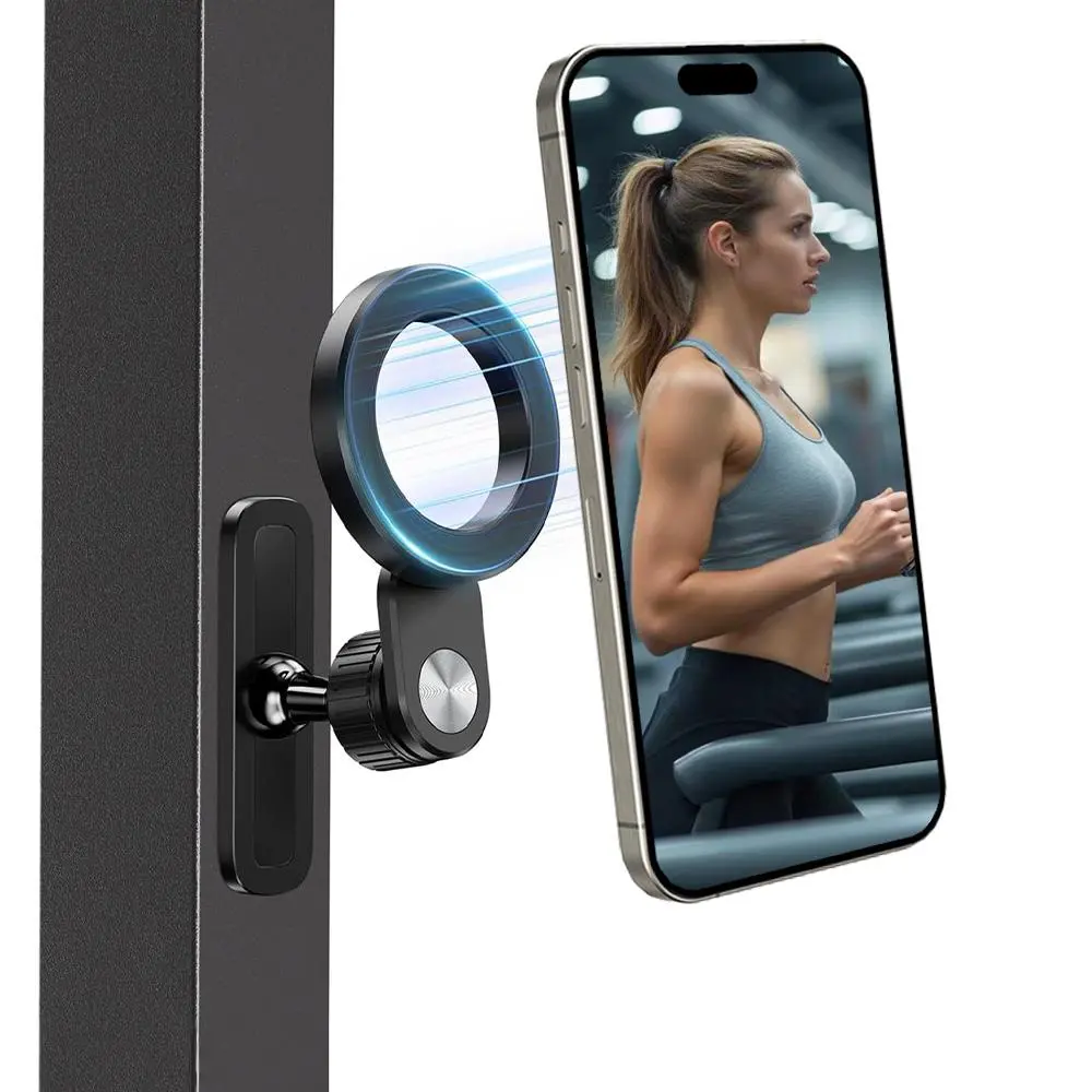 Magnetic Phone Holder for Magsafe, 1 Piece 360° Adjustable Holder, Fitness Phone Mount Accessory, Portable Phone Stand, Smartphone Holder Compatible with Iphone 16/15/14/13/12 Series