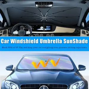 Car Windshield Sunshade Umbrella, Foldable Front Window UV Protective Sunshade, Fits Suv Truck Car, Protects Interior From Sun Heat and Wind Erosion
