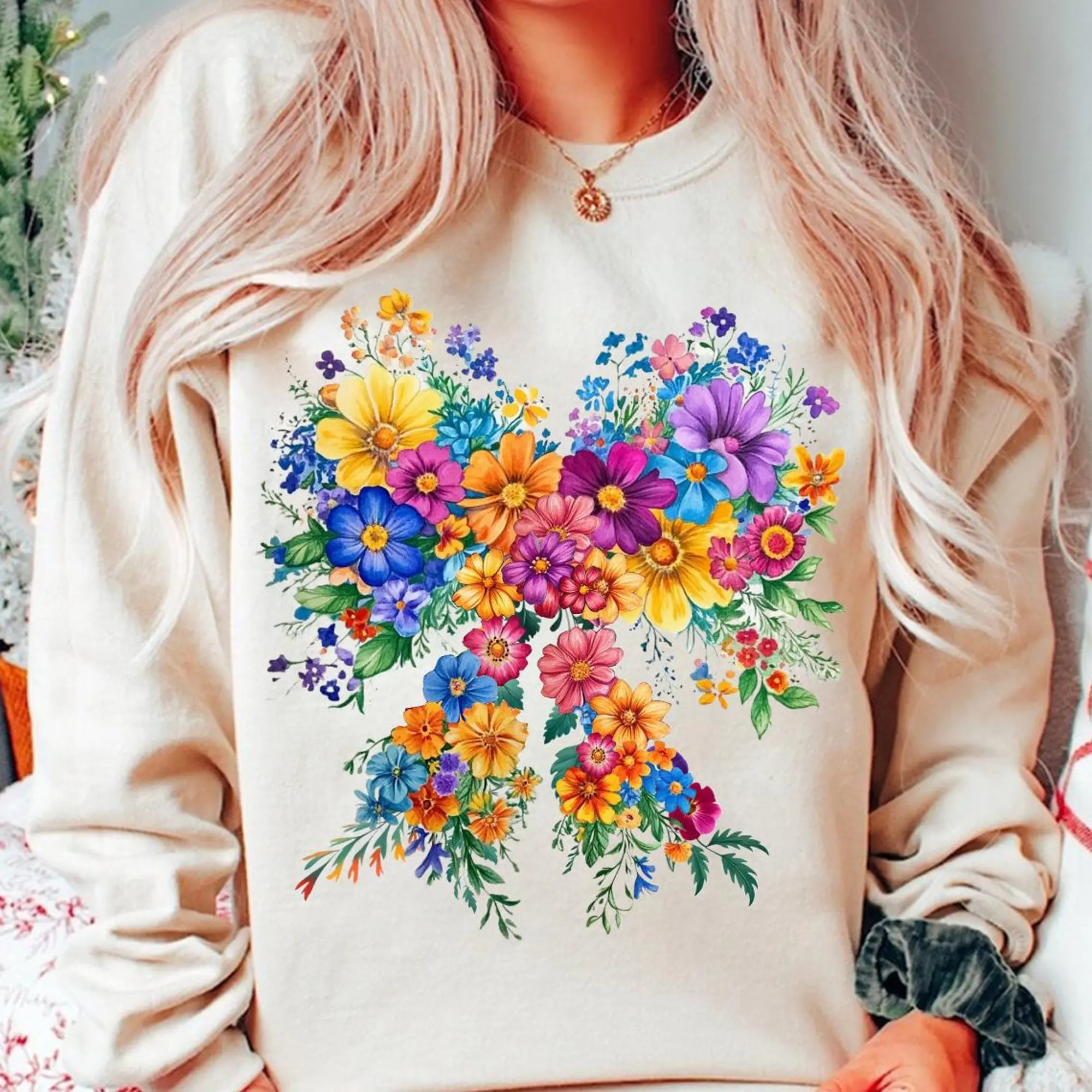 Wildflower Coquette Bow Shirt, Spring Flower Bow Shirt, Floral Mama Shirt, Coquette Shirt Shirt, Floral Shirt, Spring Bow Shirt Summer