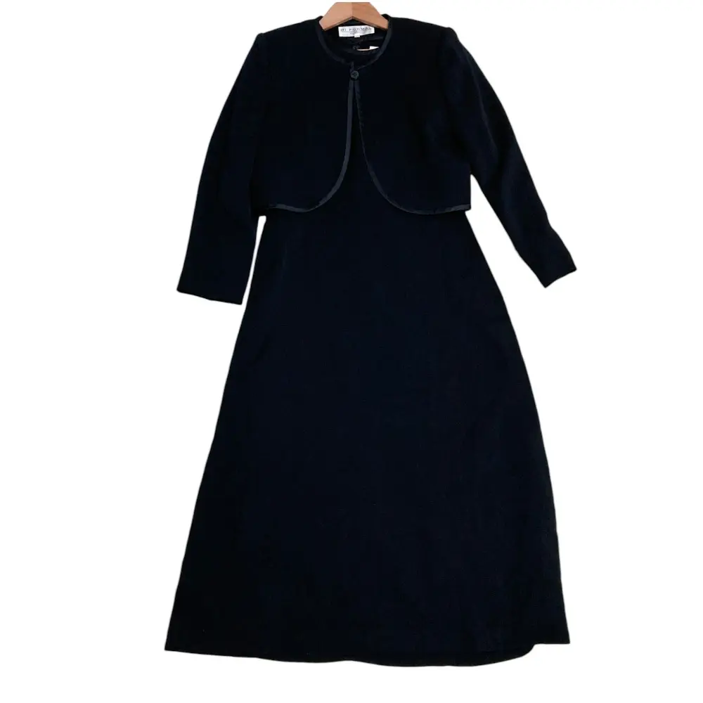 Pre-owned GIVENCHY Acetate Small Leather Goods Triacetate Collarless Jacket Dress Set