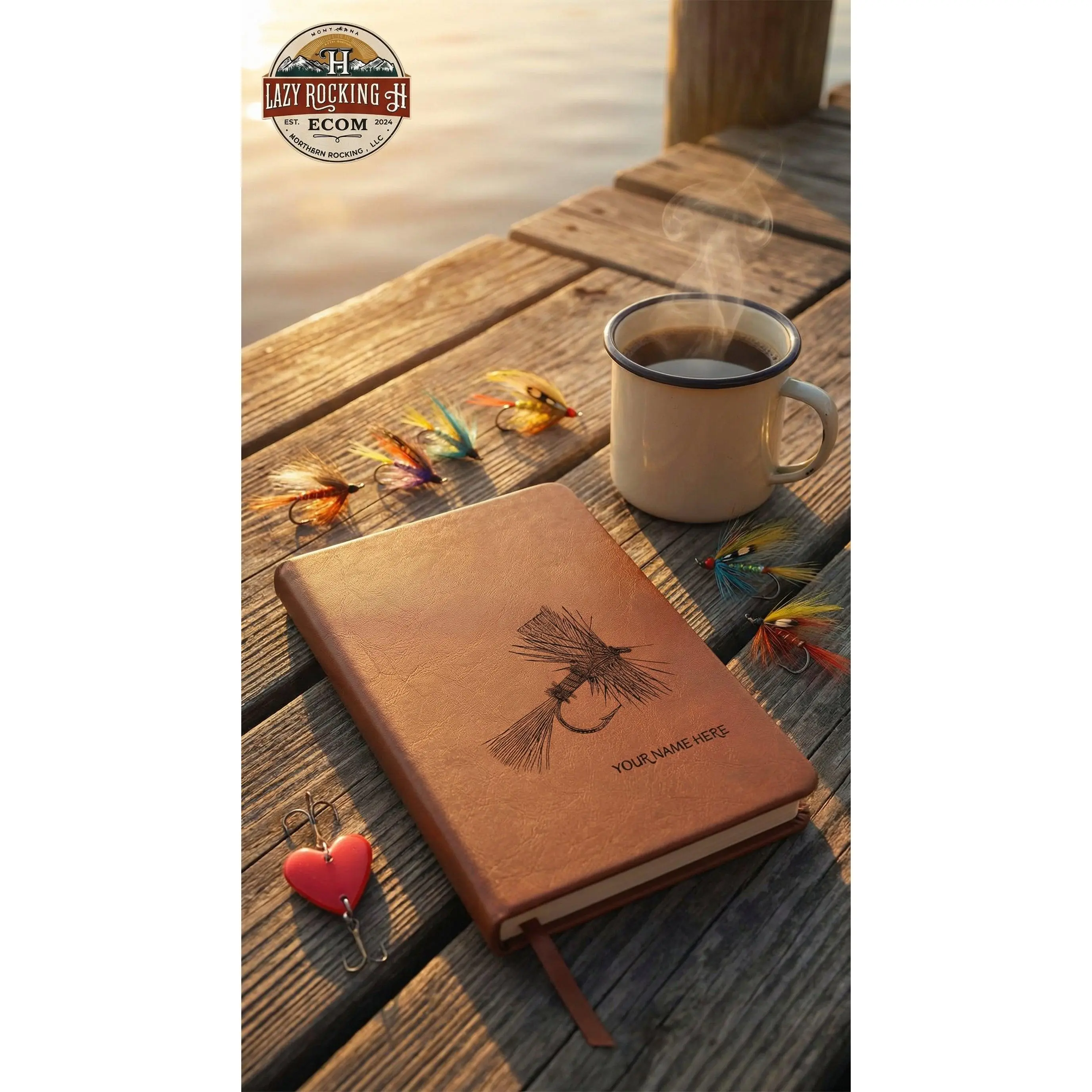 Custom Corporate Leather Journal – Personalized Royal Wulff Edition (Bulk Orders Available)
