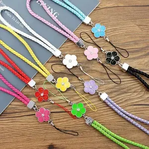 Multicolor Phone Charm Strap - Short Braided String, Anti-Lost Lanyard for Phones/Cameras, Keychain Gift Accessory