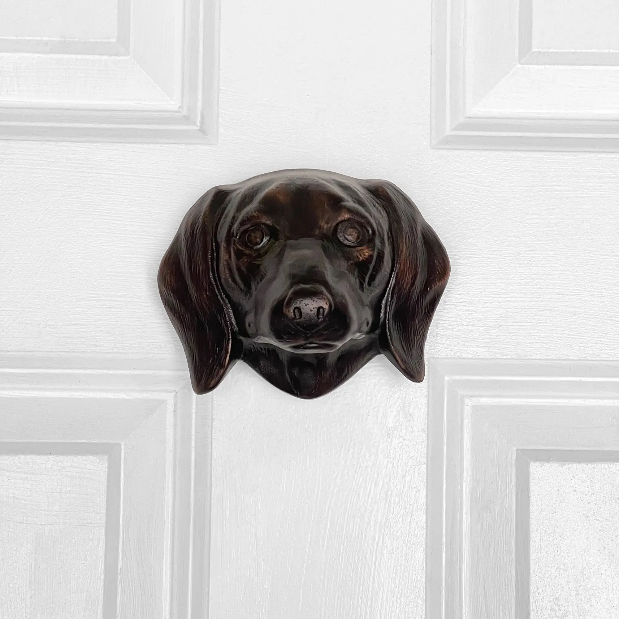 Dachshund Door Knocker by Michael Healy - Solid Aluminum, Handcrafted, Easy Install