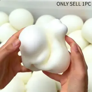 Japanese Moldable Baozi Squeeze Toy, Soft Tpr Stress Ball, Bread Theme Sensory Toy, Desktop Decoration, 6cm and 10cm Sizes