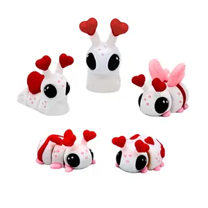 EnderToys 5PCS Mini Rebel Alicorn 3D Printed Articulated Fidget Animal Figurines- Desk Pet Cute Valentine’s Day St. Patrick's Easter pocket desk buddy pocket pal Pack living statue Decor Gift Ornaments Cartoon