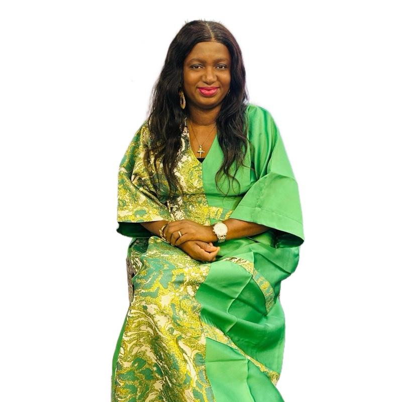 Mikado Mix Brocade Women's Elegant Floral Kimono Dress in Vibrant Blue with Silver Accents