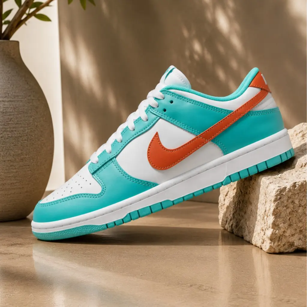Nike Dunk Low Miami Dolphins DV0833-102 Mens Fashion Sneakers New