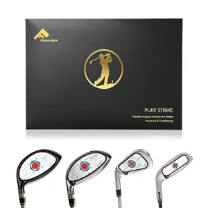 Customique Simple Pack Golf Impact Stickers, Rainproof, Clear Strike Marks, Crack Resistant, Fits 4 Types of Golf Clubs