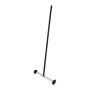 212 MAIN Lightweight Magnetic Mini Sweep Tool - 14.5 in., 41 in. Handle, 3" Diameter Wheels, Durable Construction, Magnetic Head for Aluminum & Metal Debris Cleanup in Garages, Shop