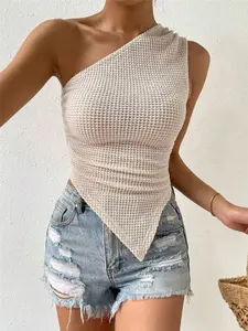 One-Shoulder Knit Tank