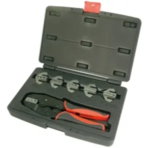 Astro Pneumatic AST9477 Professional Quick Change Ratcheting Crimping Tool Set - 7 Pieces