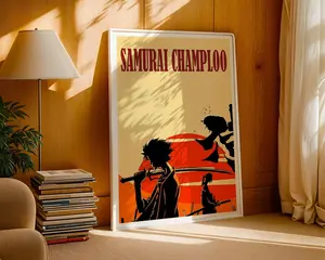 Samurai Champloo Anime Poster | Vintage Manga Art Print