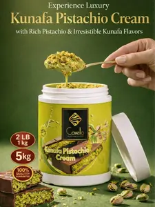 Pistachio Kunafa Cream Spread - Dubai Style Dessert Filling | Cavella Foods Creamy Flavor