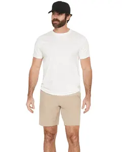 Rock & Roll Denim Men's And Men'S 8" Solid Stretch Chino Shorts - Bm68b08626-Khk
