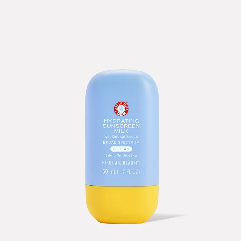 First Aid Beauty Hydrating Sunscreen Milk SPF 45 with Colloidal Oatmeal for Face + Body
