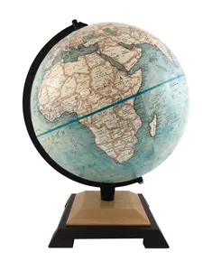 Replogle Made in USA Northampton 12″ Raised Relief Globe - Blue Ocean, Classic Desk Decor, Detailed Map, Elegant Design