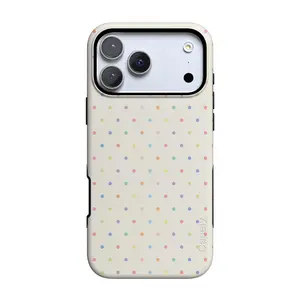 Casely iPhone 17 Pro Max Case | On the Dot | Rainbow Polka Dot | Bold Protective Design | Compatible with MagSafe