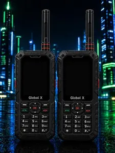 Global X-20 Elite PTT Radio - Arancio Edition 2 Pack Color: Black (53 Countries)