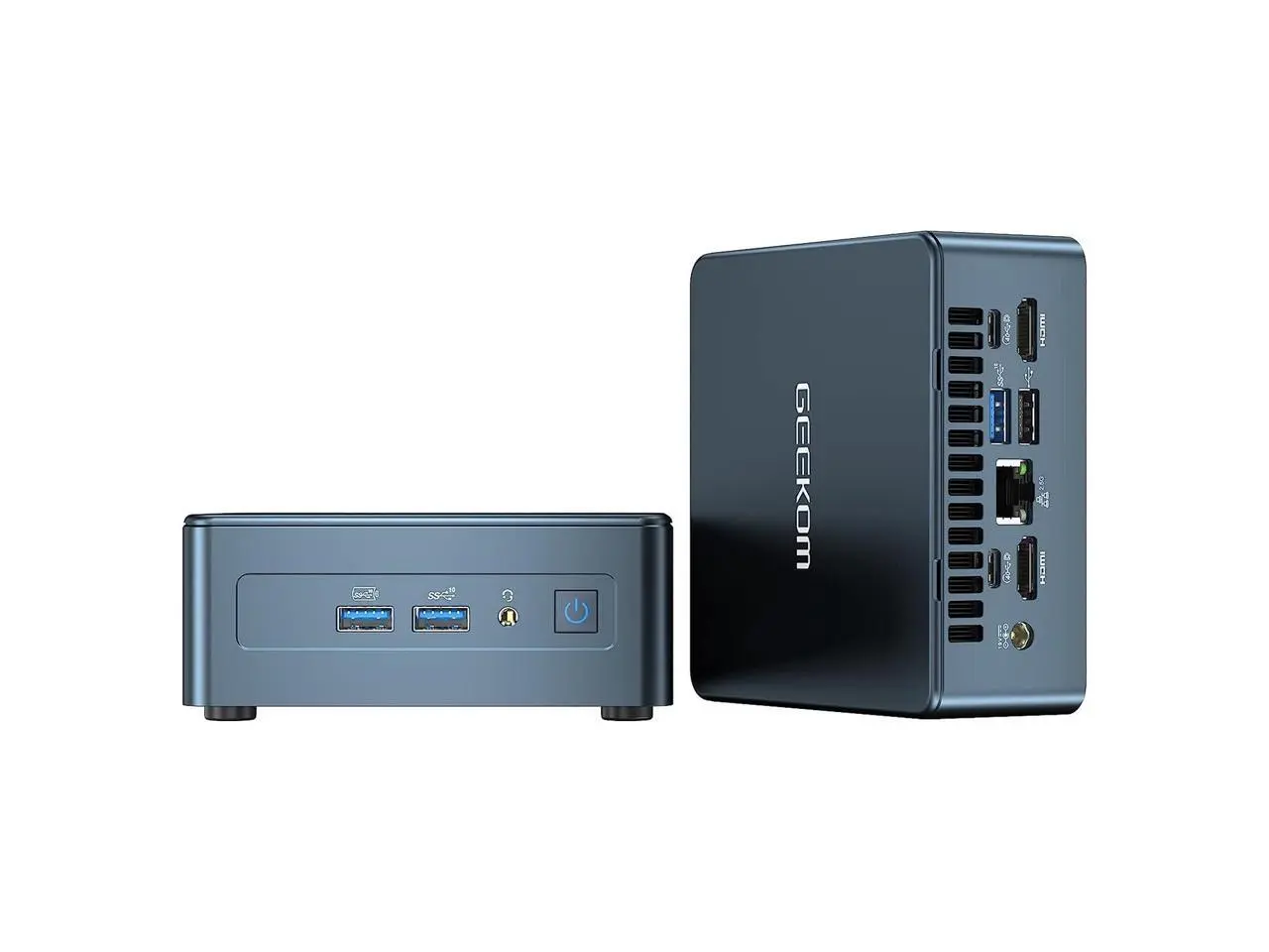 GEEKOM Mini PC Mini IT12, 12th Gen Intel i5-12450H NUC12 Mini Computers(8 Cores,12 Threads) 16GB DDR4/512GB PCIe Gen 4 SSD Windows 11 Pro Desktop PC Support Wi-Fi 6E/Bluetooth 5.2/USB 4.0/2.5G LAN/8K