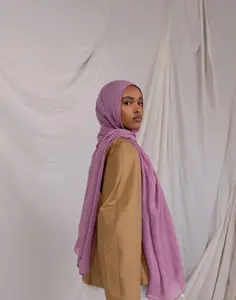 VELA Mermaid Pink Solid Modal Hijab