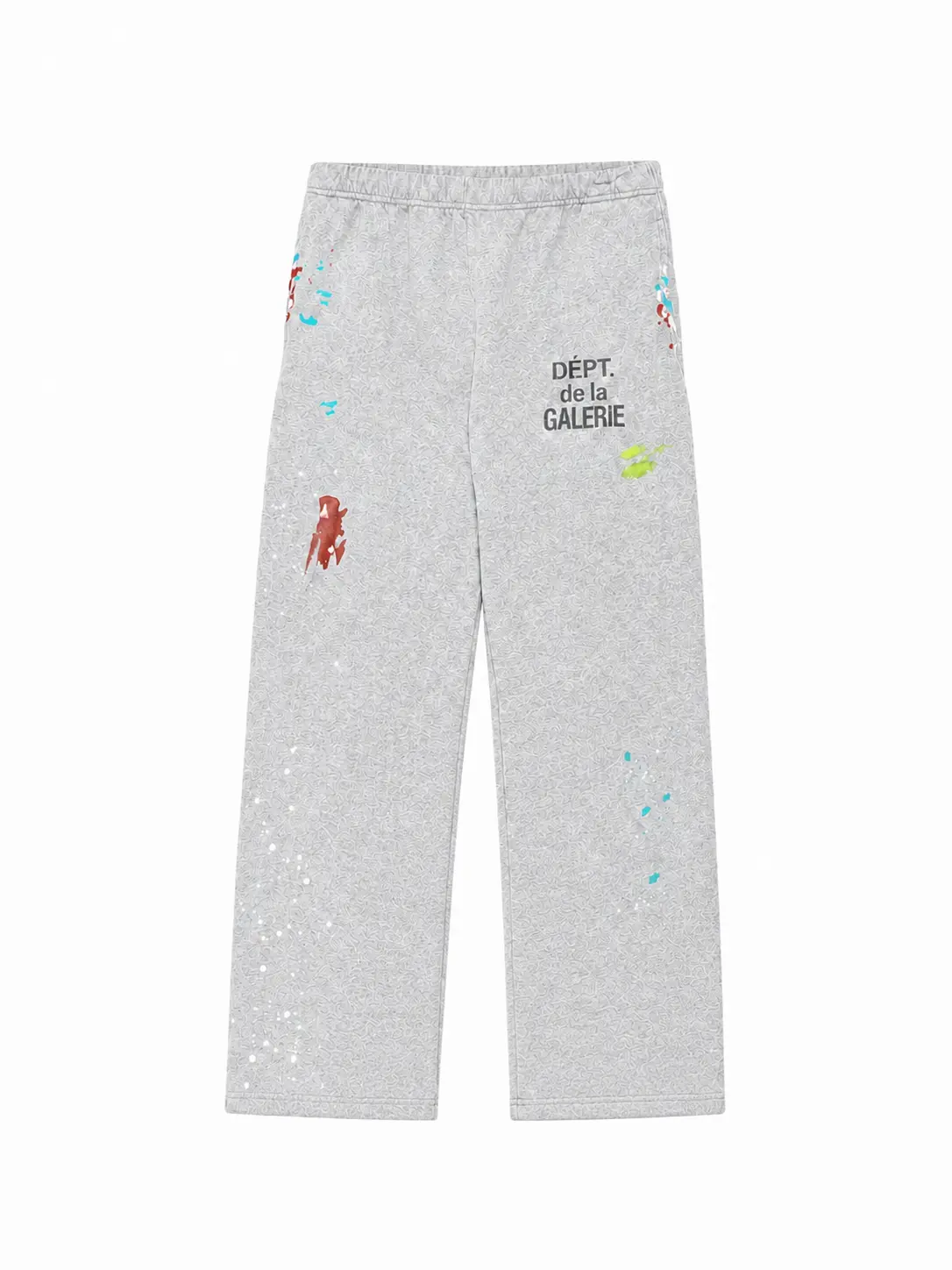 Dept Paint Splatter Sweatpants Unisex Relaxed Fit Fleece Casual Streetwear Drawstring Lounge Pants