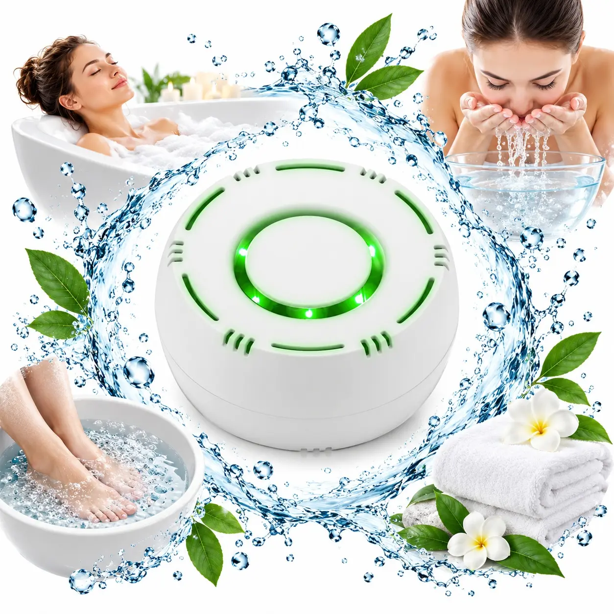 Lovinity Hydrogen Bath Generator,Home H2 Bath Device(Foot Bath & Facial Skincare)(Portable Hydrogen Water Machine) Ideal Gift for Health & Skin Care, White