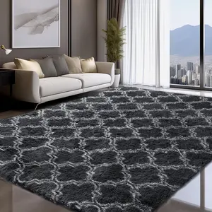 FAMVAL Modern Plush Shag Area Rug, Ultra Soft Fluffy Carpet for Bedroom Living Room Nursery with Non-Slip Backing