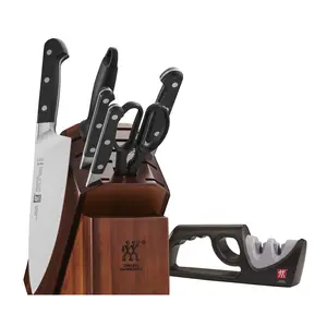 ZWILLING Pro 7-pc Knife Block Set with Bonus Sharpener ZWILLING Pro 7-pc Knife Block Set with Bonus Sharpener