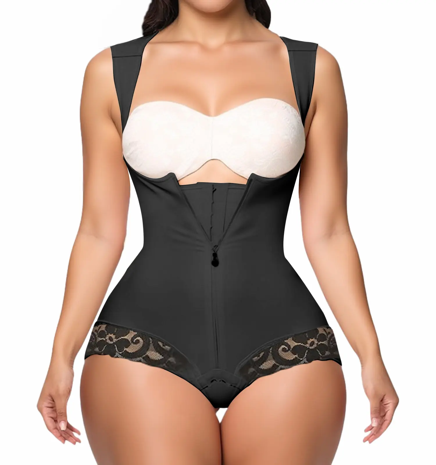 Fajas Colombianas Moldeadoras Shapewear Tummy Control Full Body Shaper Compression Shaping,Adjustable Shoulder Strap