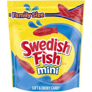 SWEDISH FISH Mini Soft & Chewy Gummy Candy, Family Size, Bulk Candy, 1.8 lb