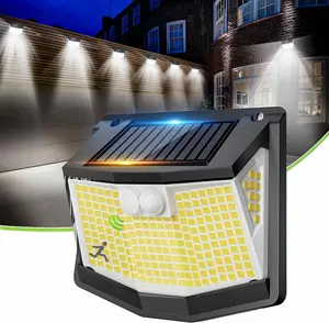 Outdoor solar lights with motion sensor, 248 LEDs, 3 modes spotlight, 270° lighting angle, IP65 waterproof outdoor solar lamp
