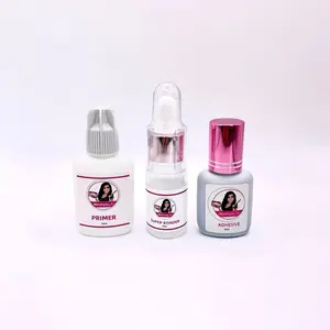 ilashyou_lv The Advanced Trio Primer Bonder Clear Adhesive Set - Includes Primer Super Bonder & Black fast drying Adhesive for Easy Application lashes extension